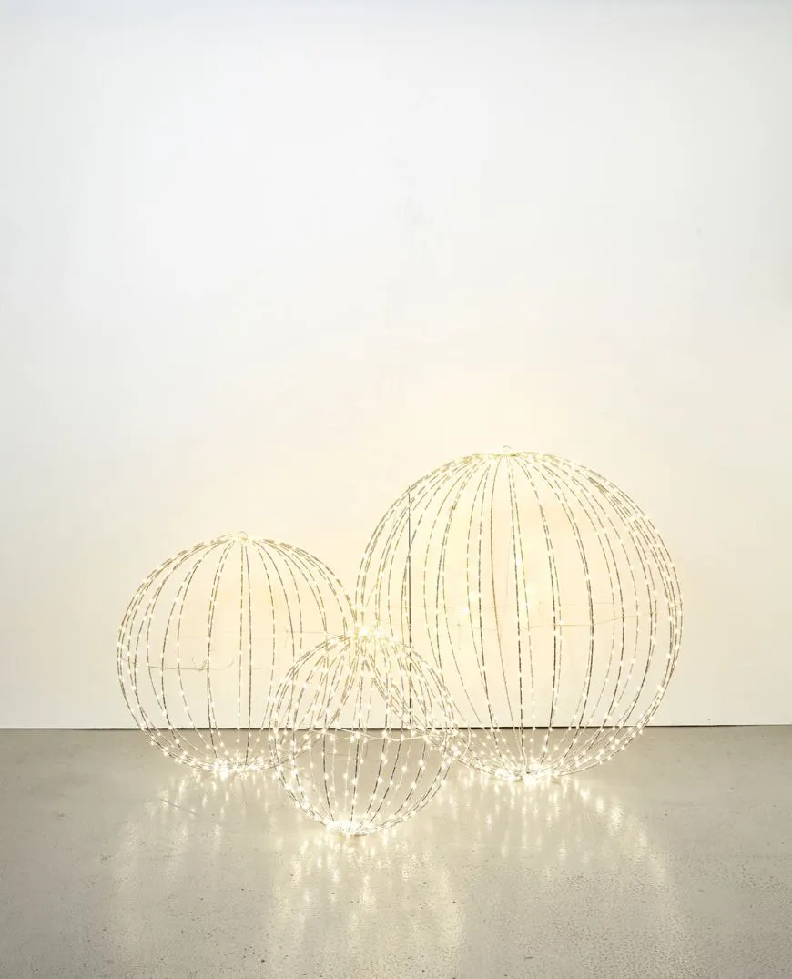 Foldable Sphere LED Metal 80cm