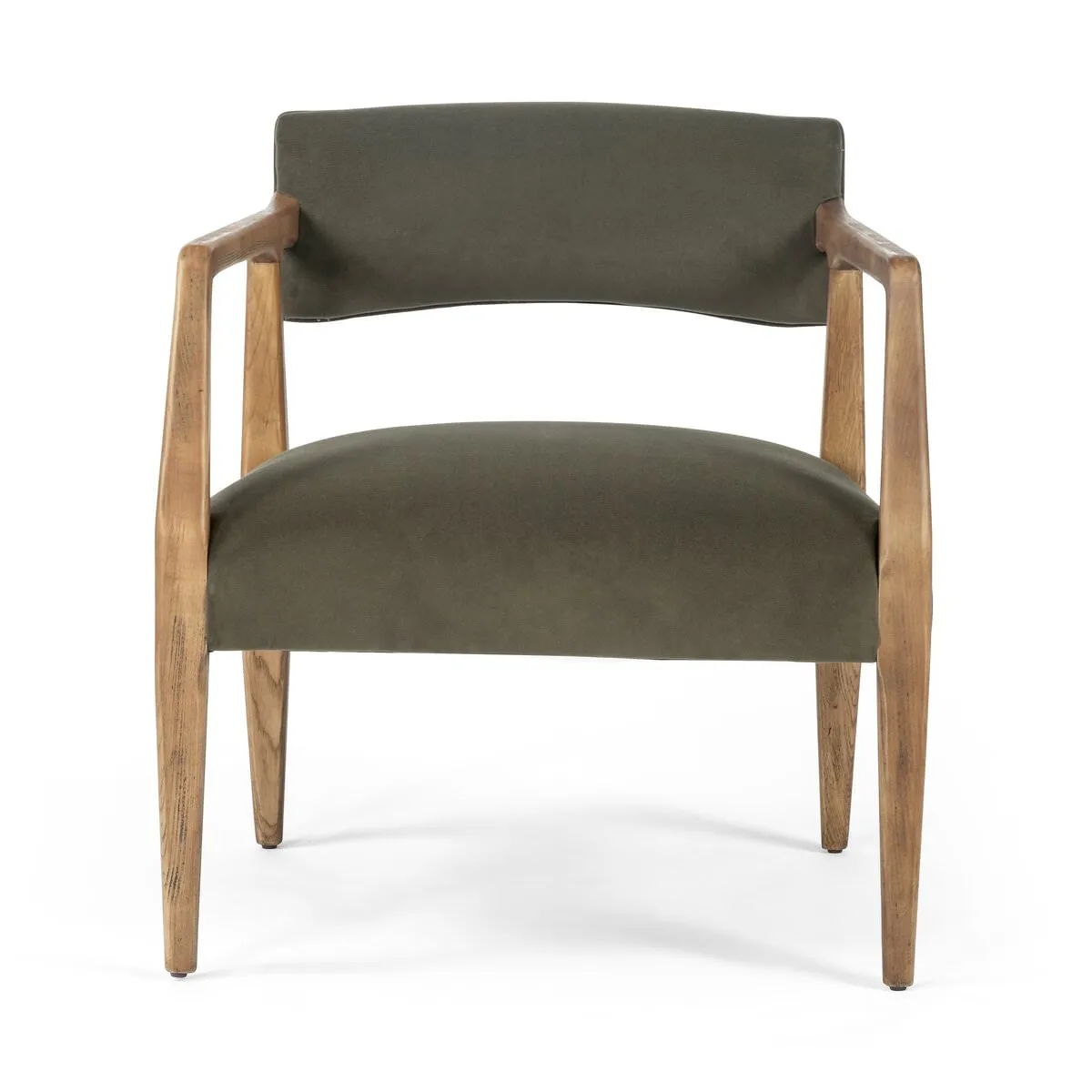 Four Hands Tyler Armchair in Modern Velvet Loden