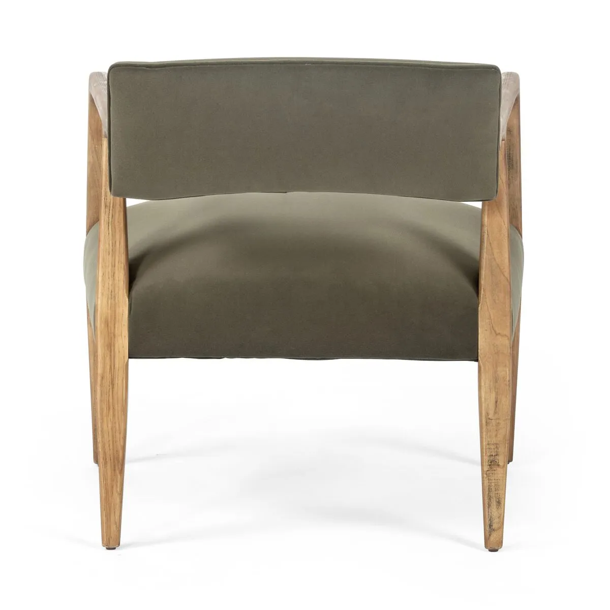Four Hands Tyler Armchair in Modern Velvet Loden