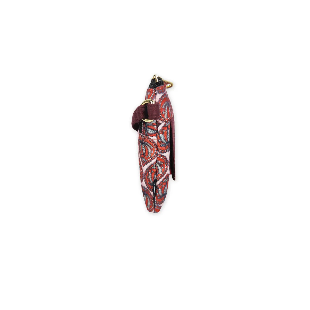 Front Flap Sling Bag- Madhubani Lotus