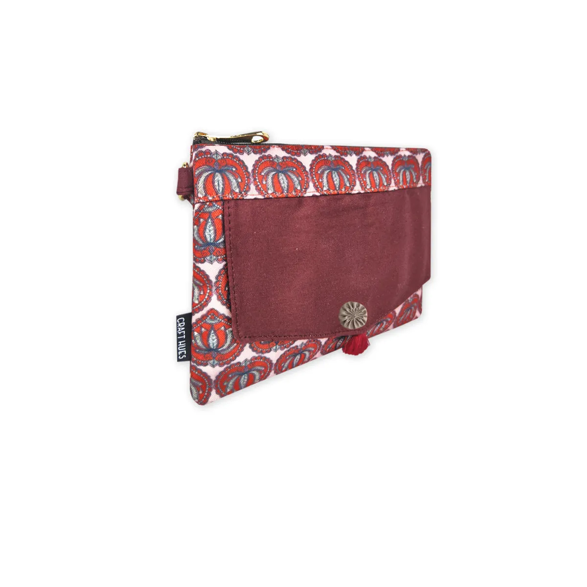 Front Flap Sling Bag- Madhubani Lotus