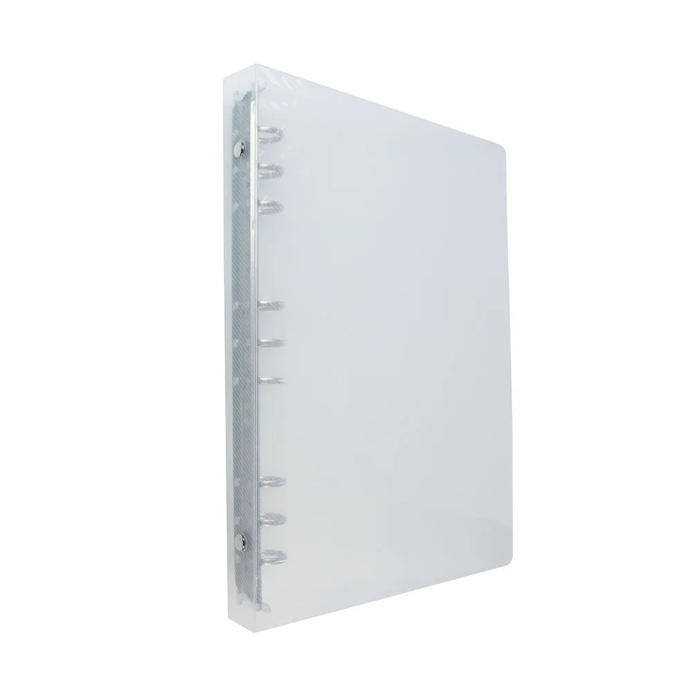 Frosted stainless steel binder clip 4 holes 6 holes 9 holes A4 A5 A6 A7 B5 transparent binder folder NP-H7TIW-304