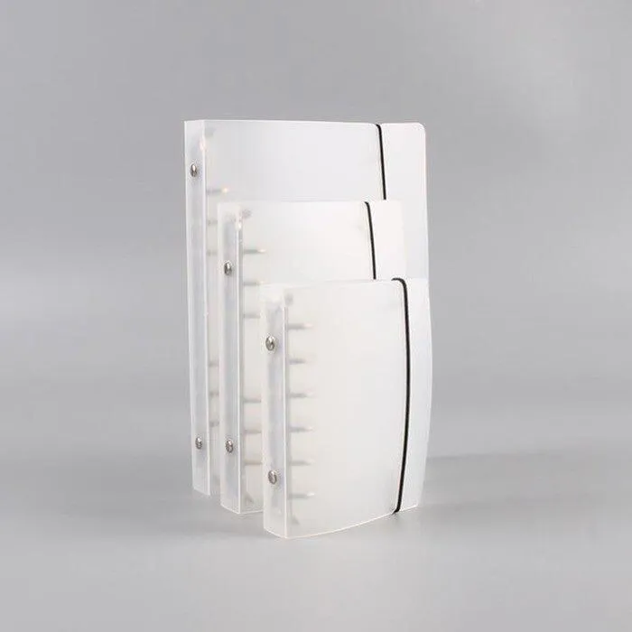 Frosted stainless steel binder clip 4 holes 6 holes 9 holes A4 A5 A6 A7 B5 transparent binder folder NP-H7TIW-304