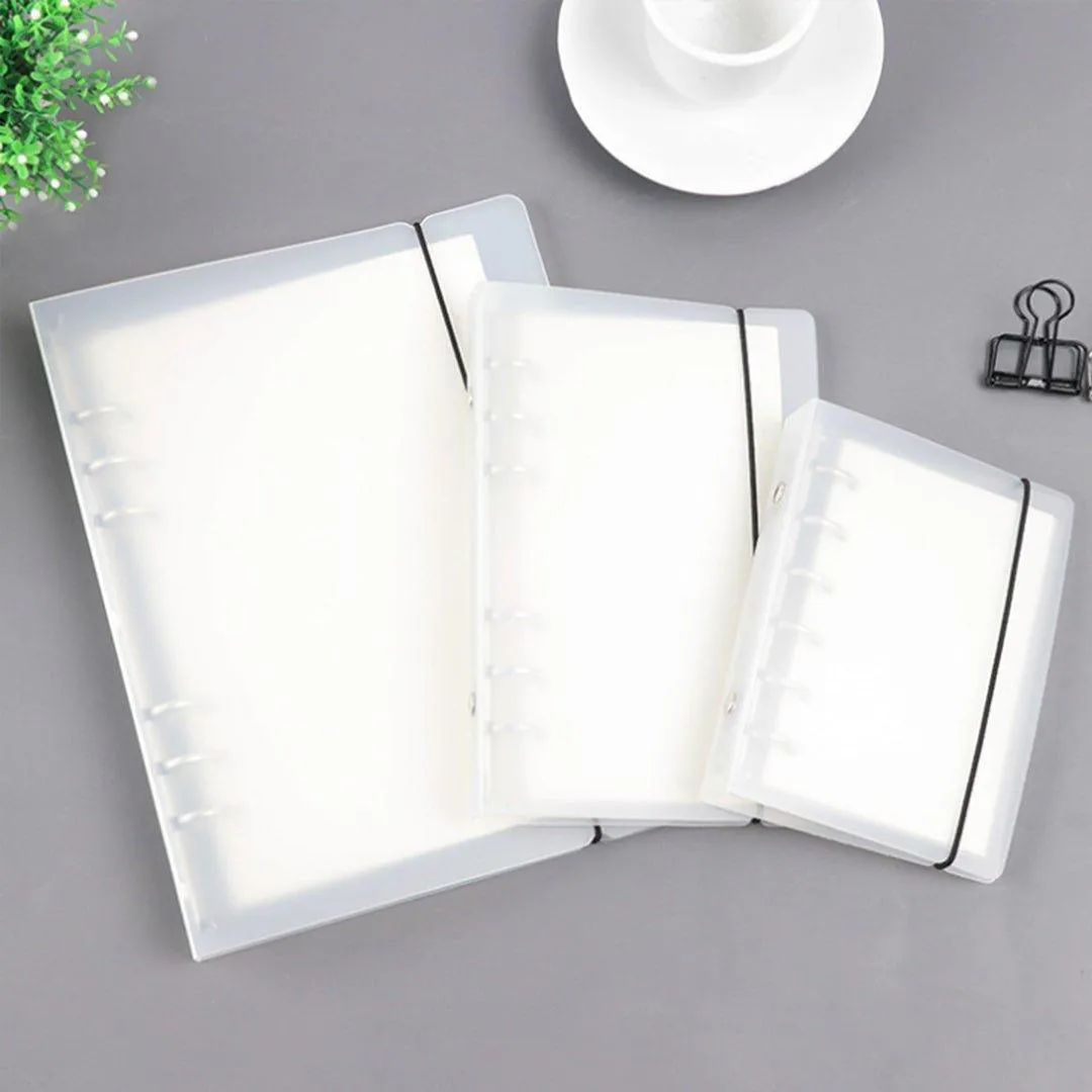 Frosted stainless steel binder clip 4 holes 6 holes 9 holes A4 A5 A6 A7 B5 transparent binder folder NP-H7TIW-304