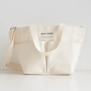 FUNNY MADE - Two Pocket Canvas Bag-M