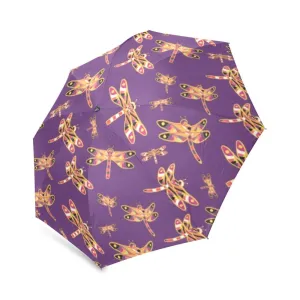 Gathering Yellow Purple Foldable Umbrella