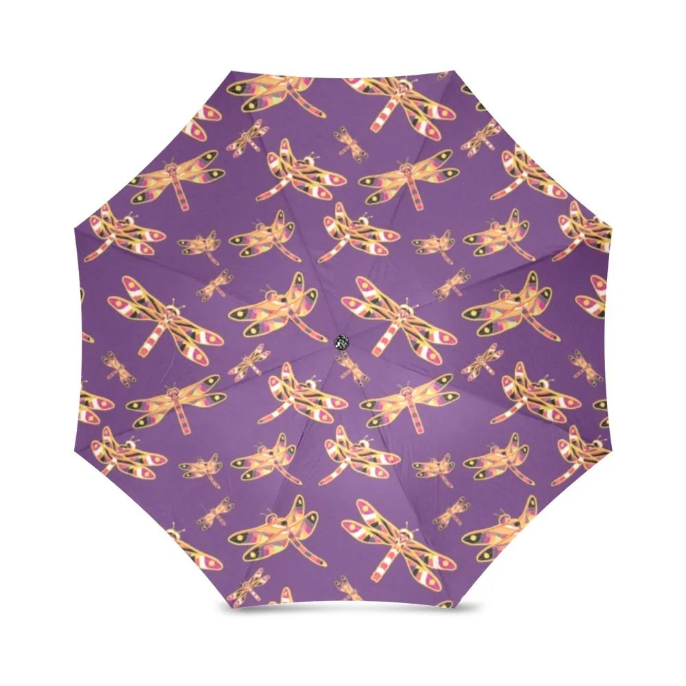 Gathering Yellow Purple Foldable Umbrella