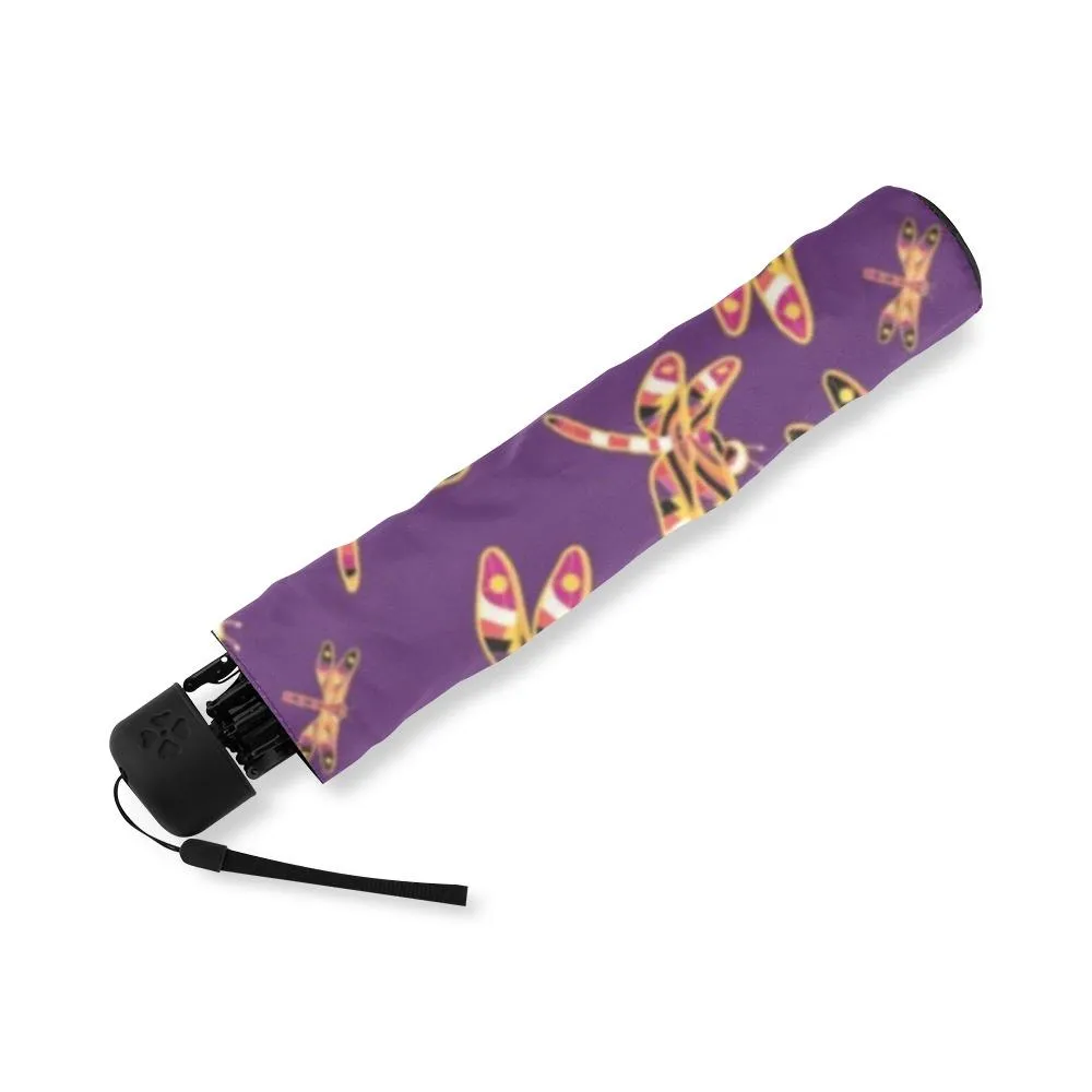 Gathering Yellow Purple Foldable Umbrella