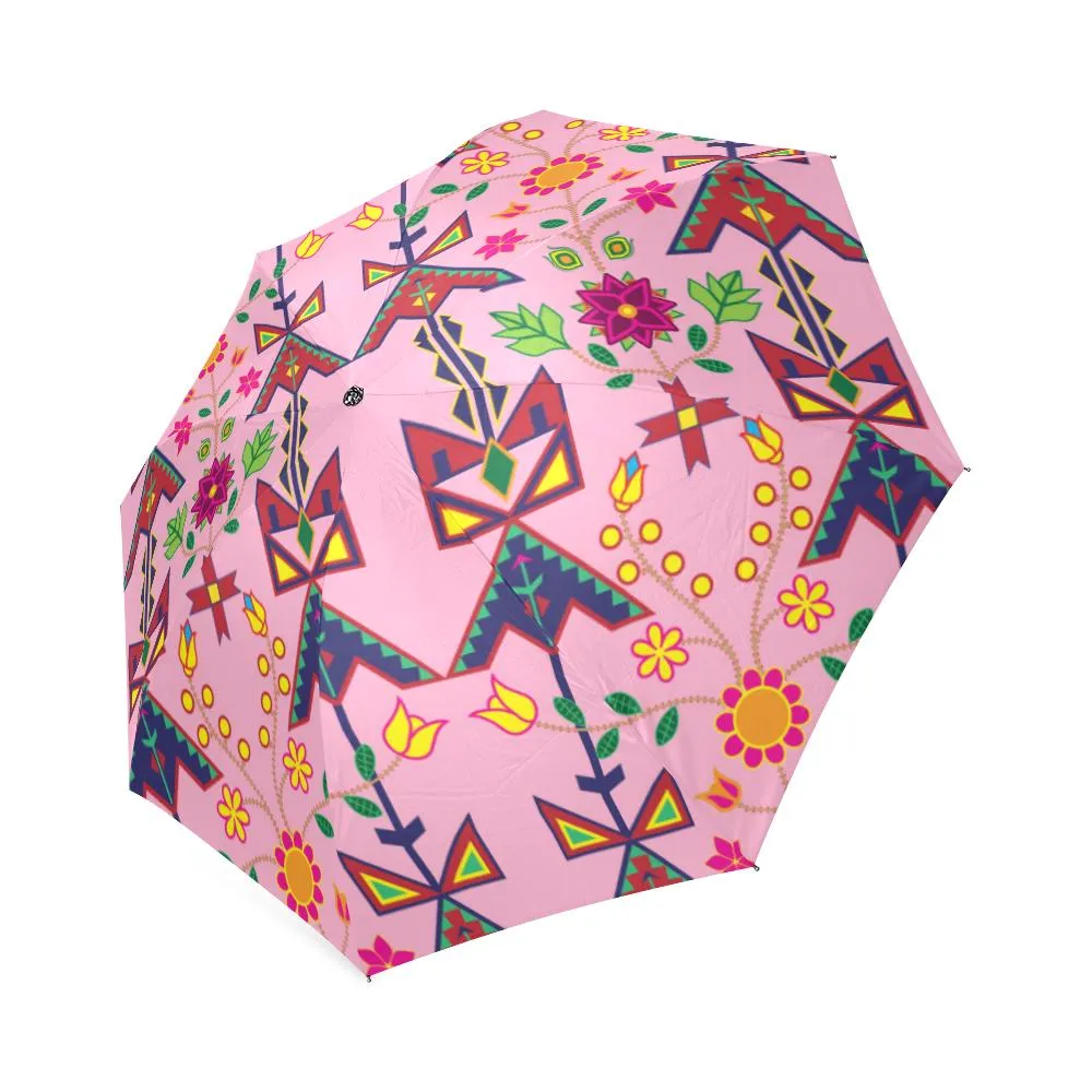 Geometric Floral Spring-Sunset Foldable Umbrella