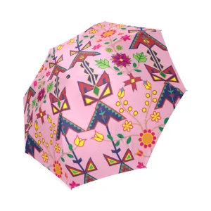 Geometric Floral Spring-Sunset Foldable Umbrella