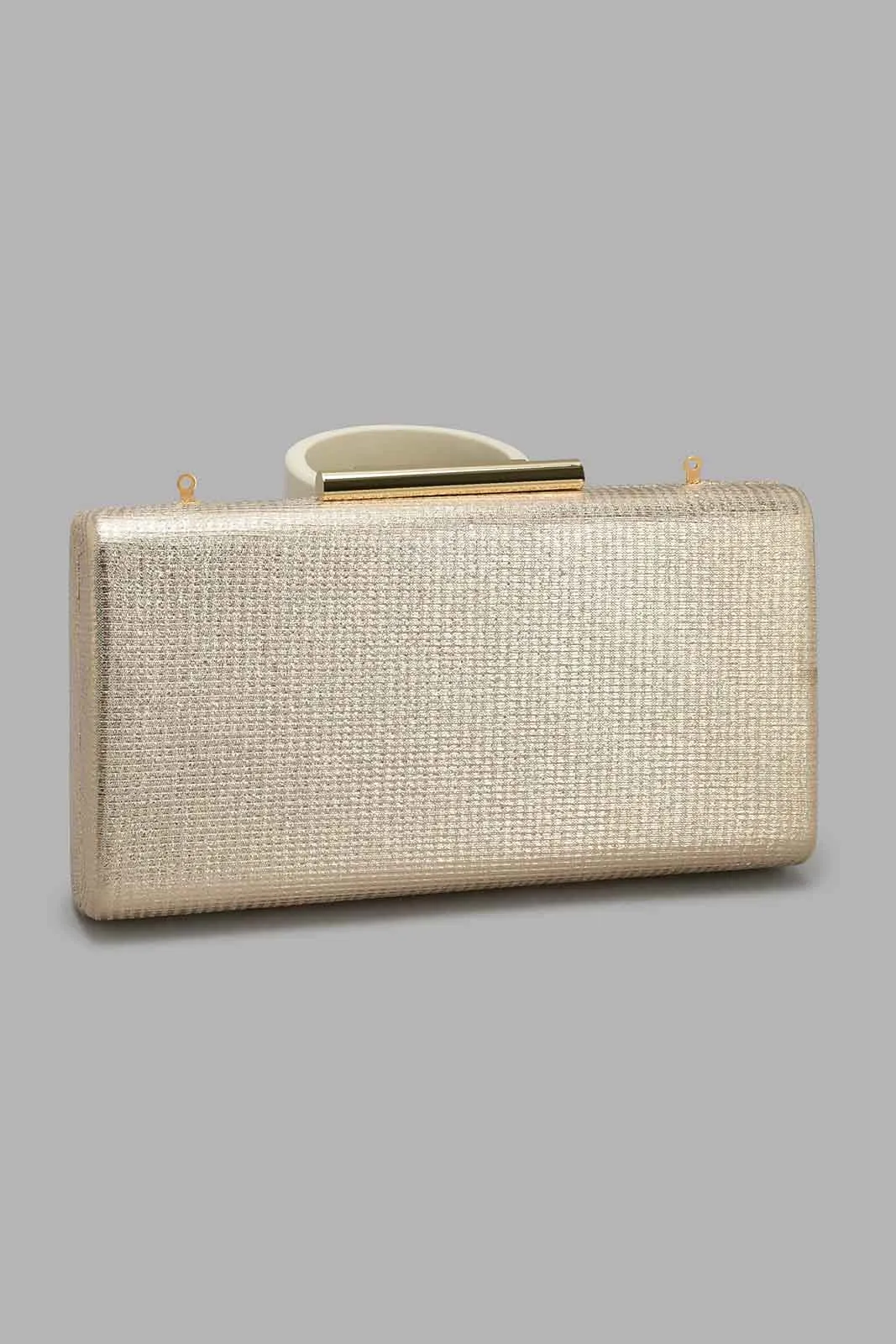 Gold Glittered Evening Clutch