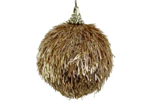 GOLD TINSEL BALL
