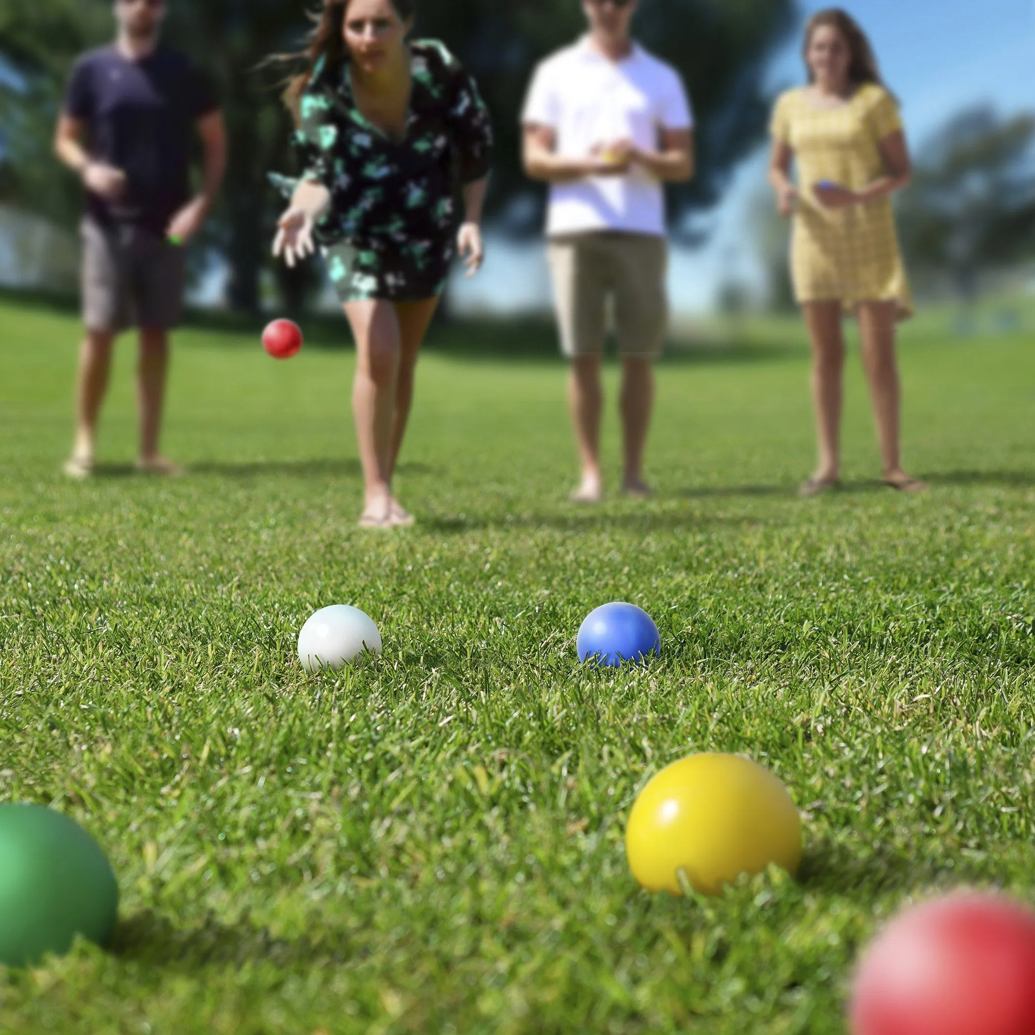 GoSports 40 mm Travel Size Mini Bocce Game Set