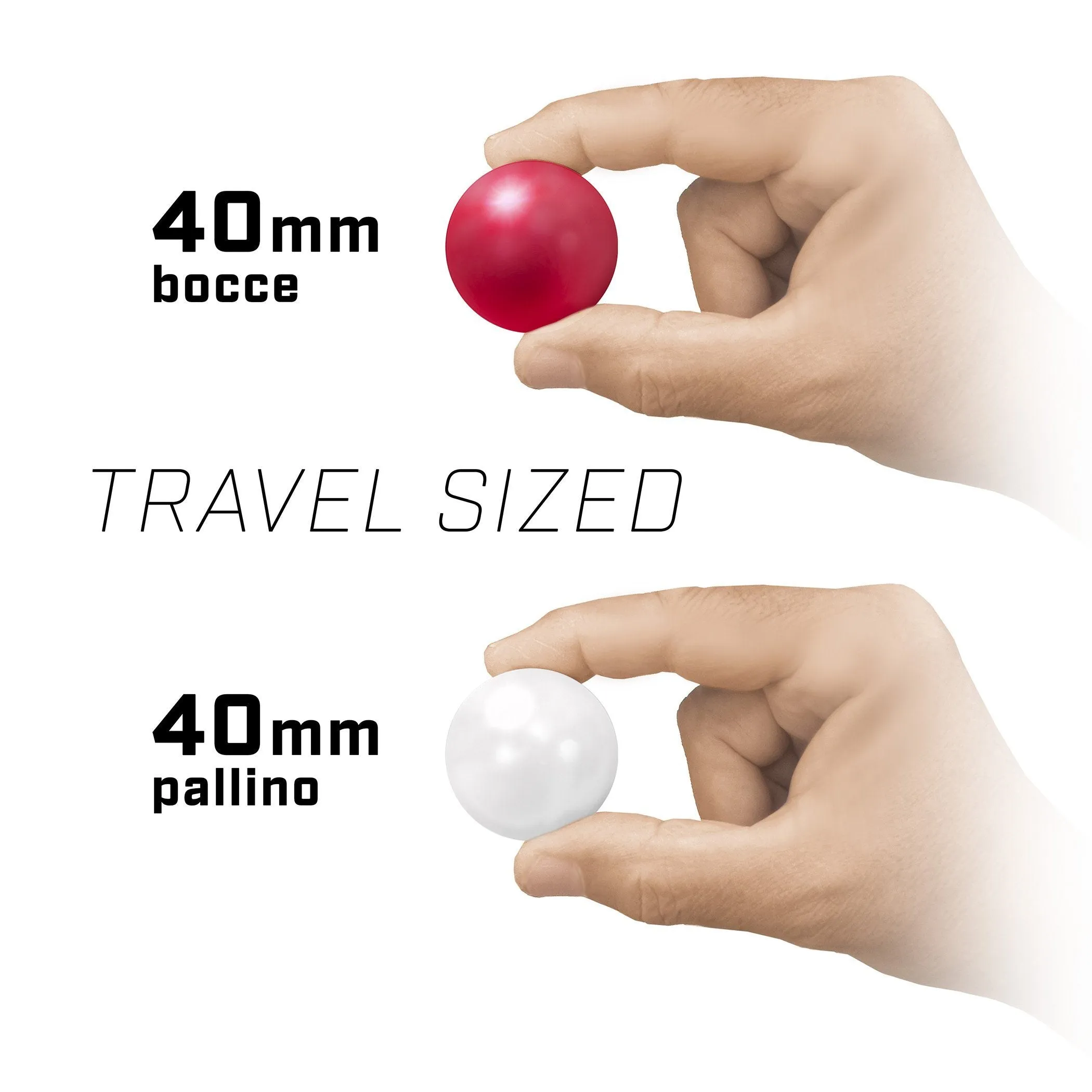 GoSports 40 mm Travel Size Mini Bocce Game Set