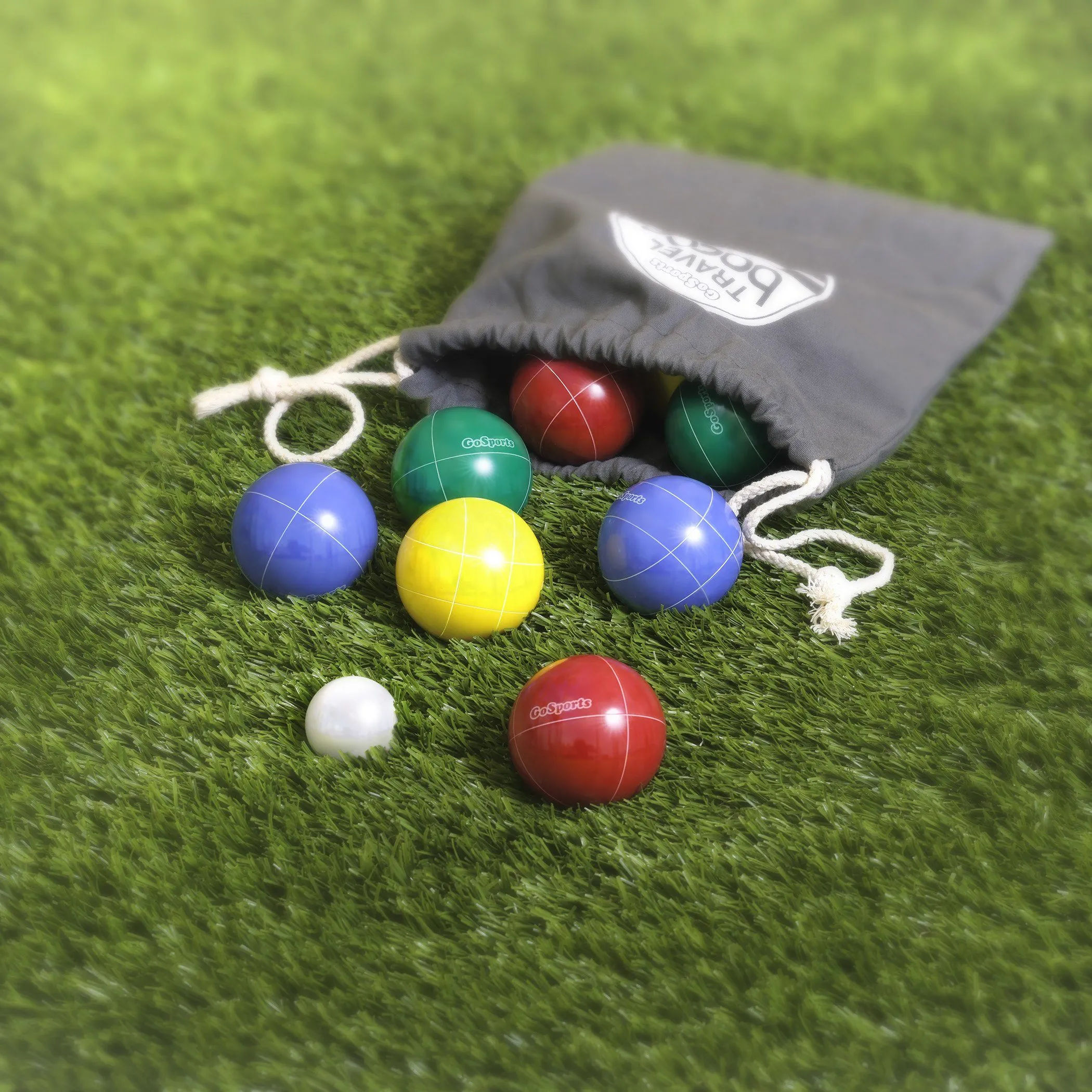 GoSports 65mm Travel Size Mini Bocce Game Set