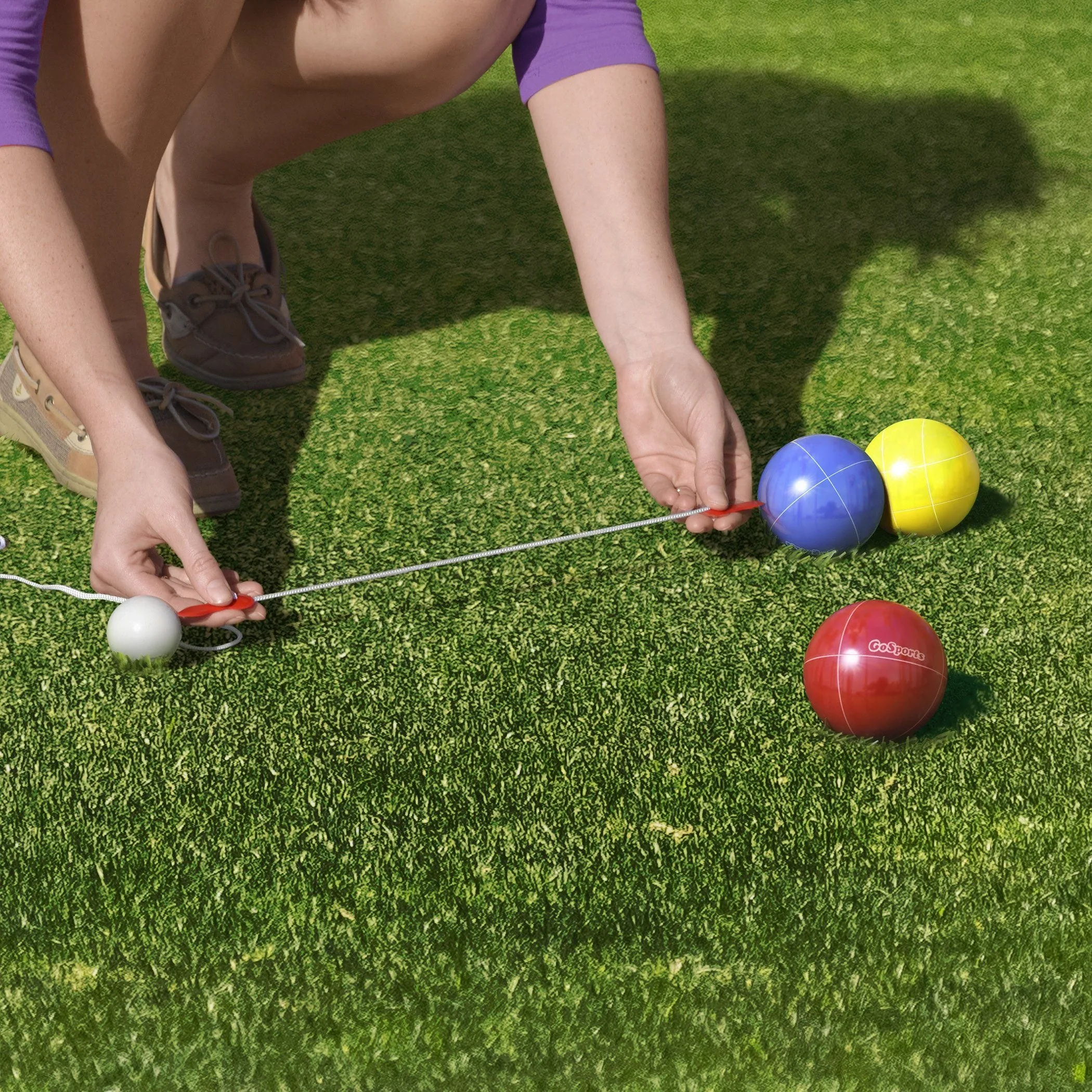 GoSports 65mm Travel Size Mini Bocce Game Set