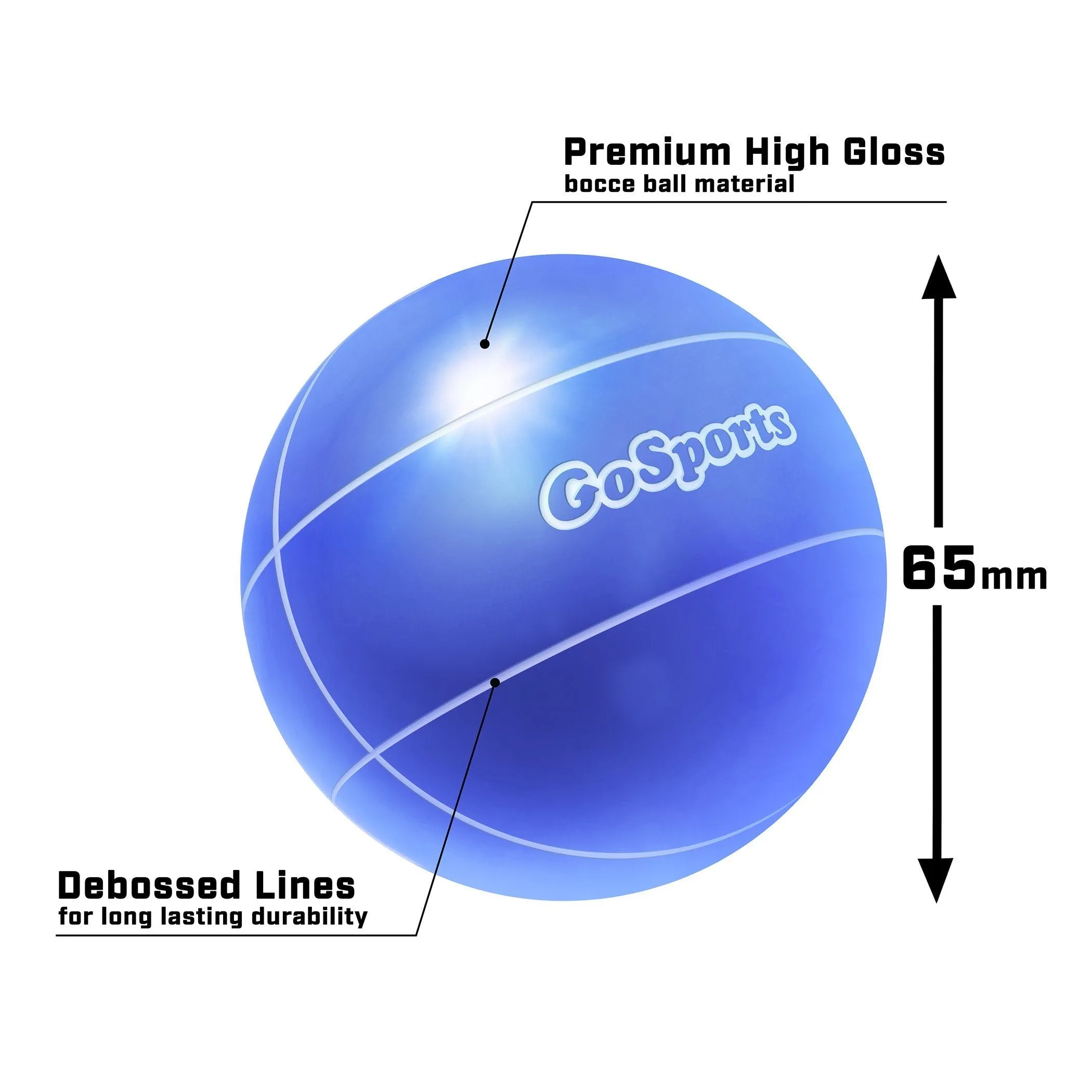GoSports 65mm Travel Size Mini Bocce Game Set