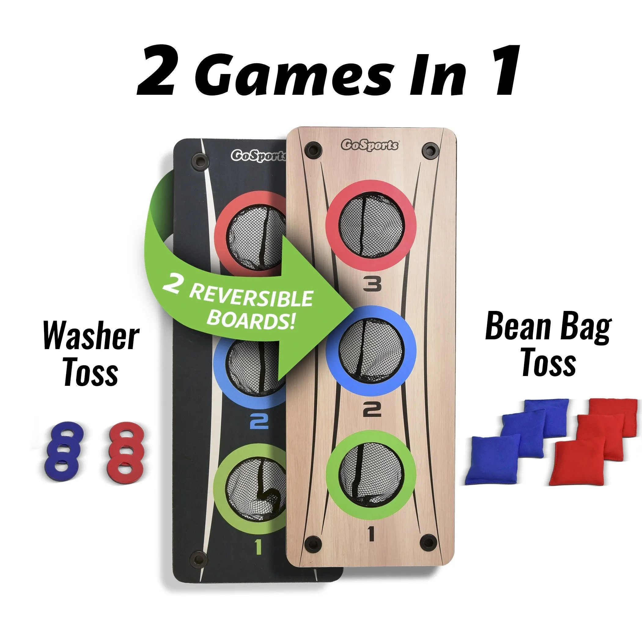 GoSports Multi 2-in-1 Bean Bag/Washer Toss Combo