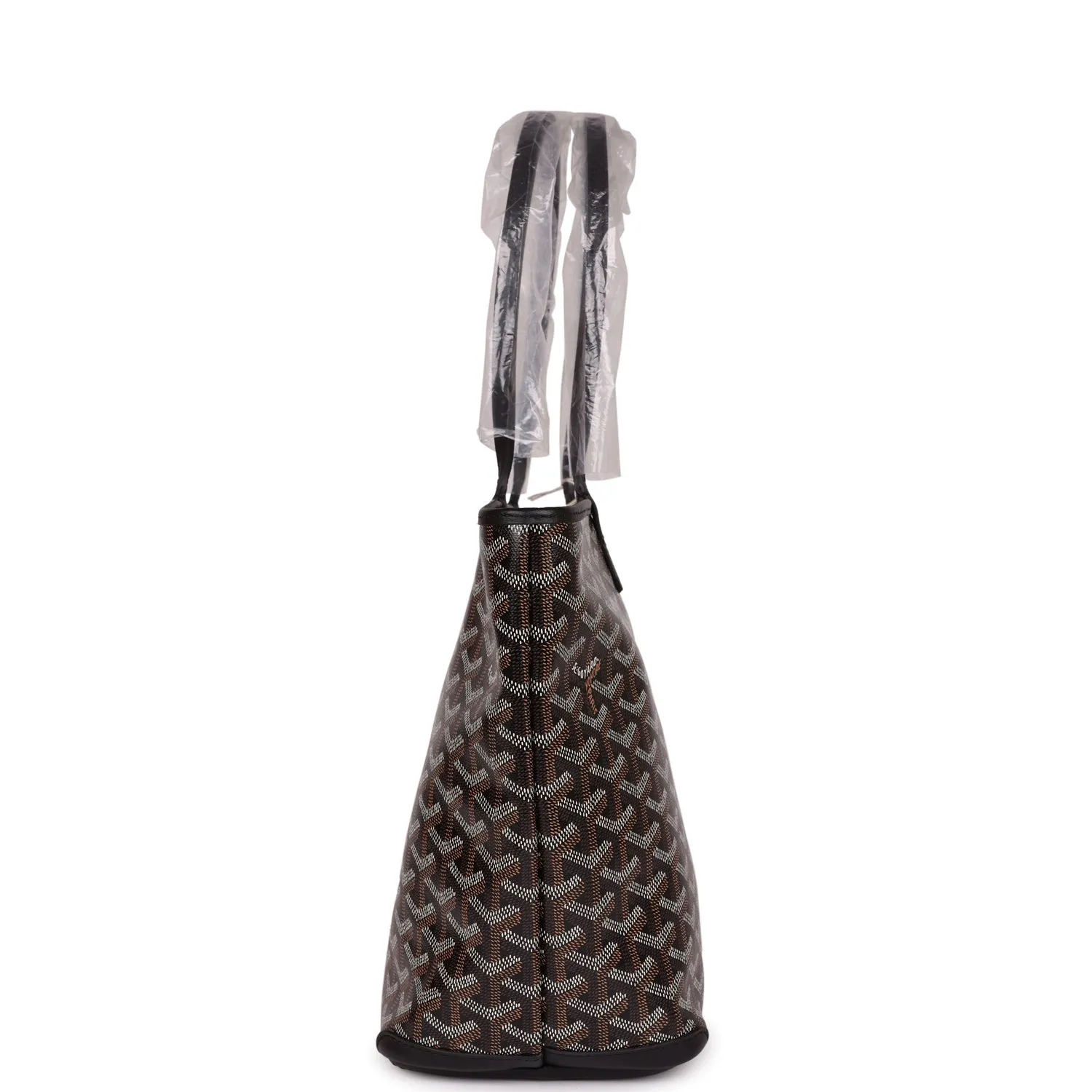 Goyard Goyardine Black Artois PM Tote Bag Palladium Hardware