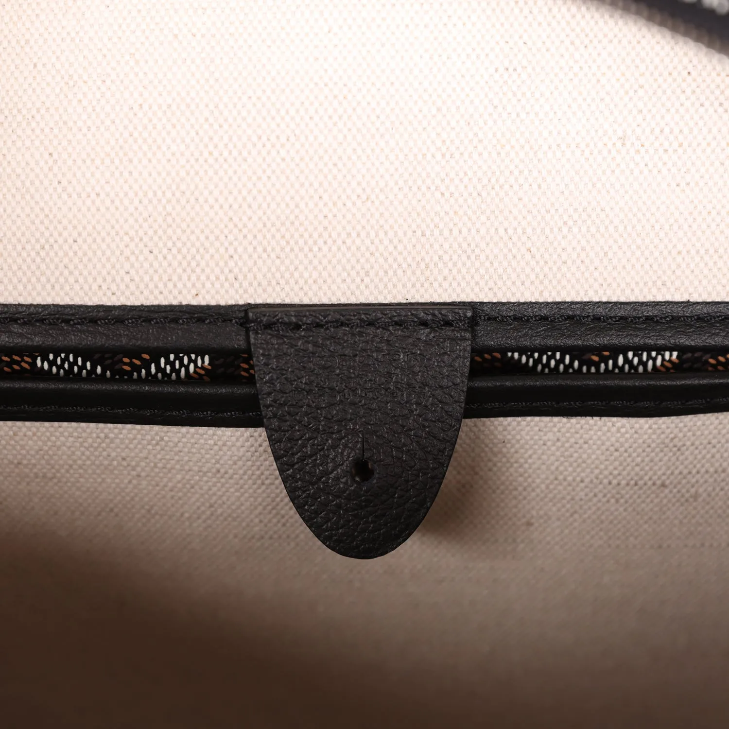 Goyard Goyardine Black Artois PM Tote Bag Palladium Hardware