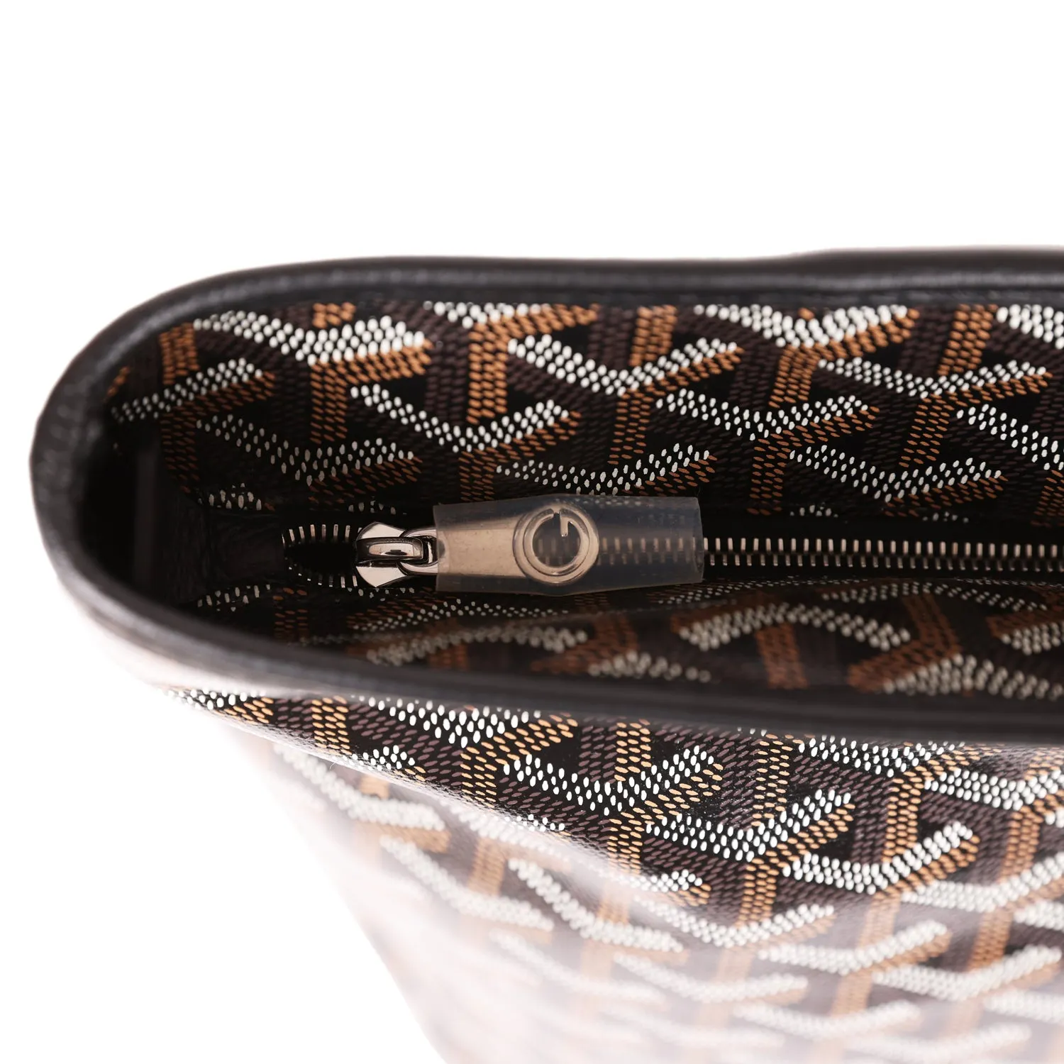 Goyard Goyardine Black Artois PM Tote Bag Palladium Hardware