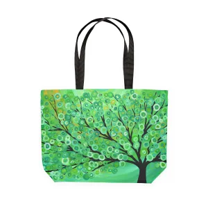 Green Tree Canvas Tote