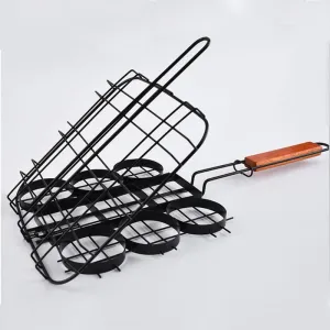 Hamburger Grill Basket Accessories Mini Burger Press Barbecue Tool