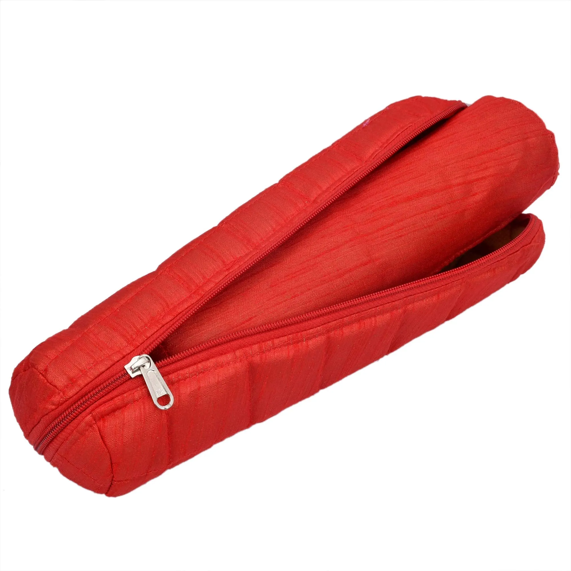 Heart Home 2 Pieces Watch Case,Bangle Box/Wrist Watch Holder/Watch Organizer/Bracelet Pouch Zip Top Watch Case With One Roll (Red)-HHEART16100