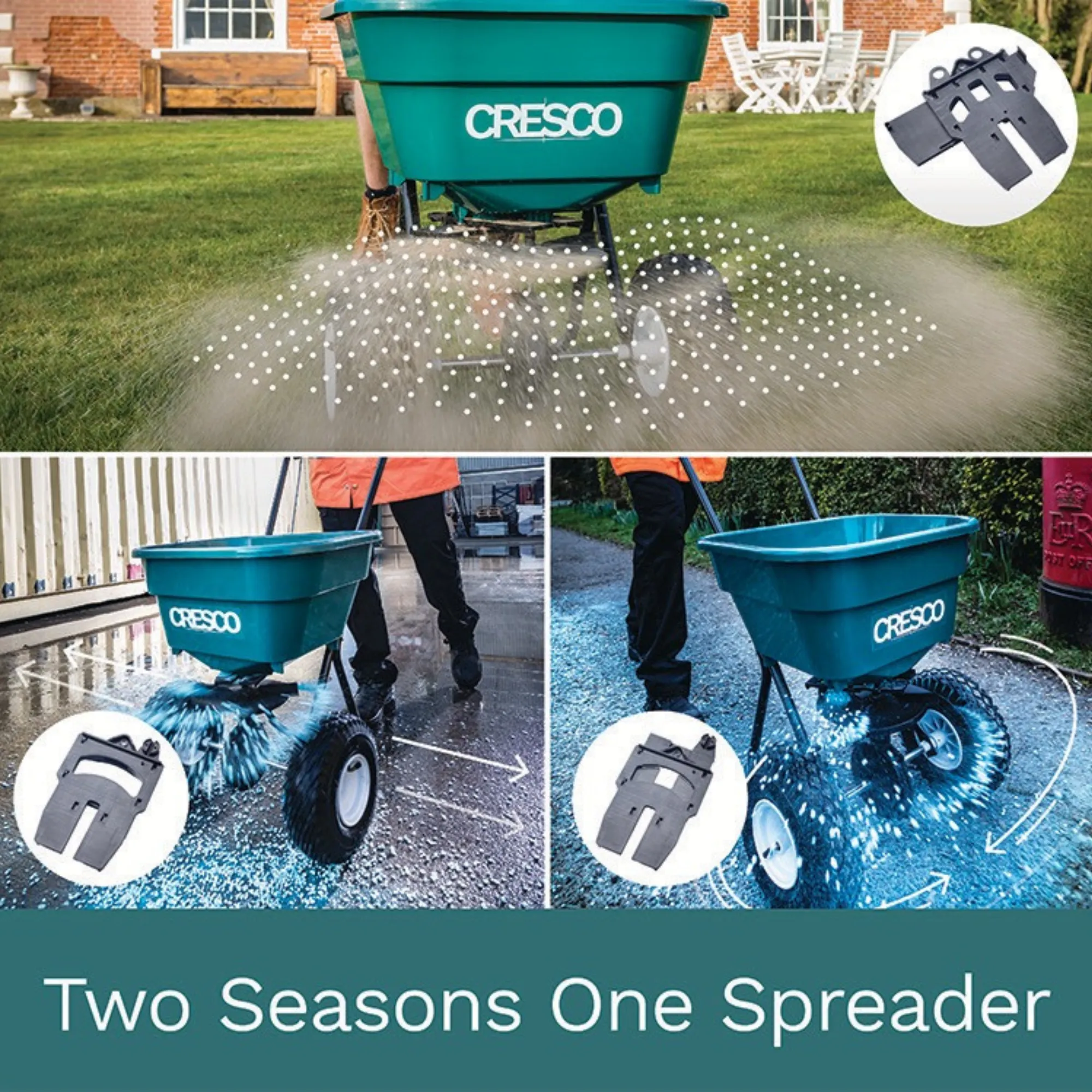 Heavy Duty Rock Salt and Fertiliser Spreader