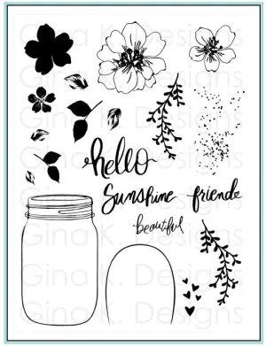 Hello Beautiful Stamp Set