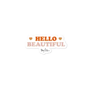 Hello Beautiful Sticker