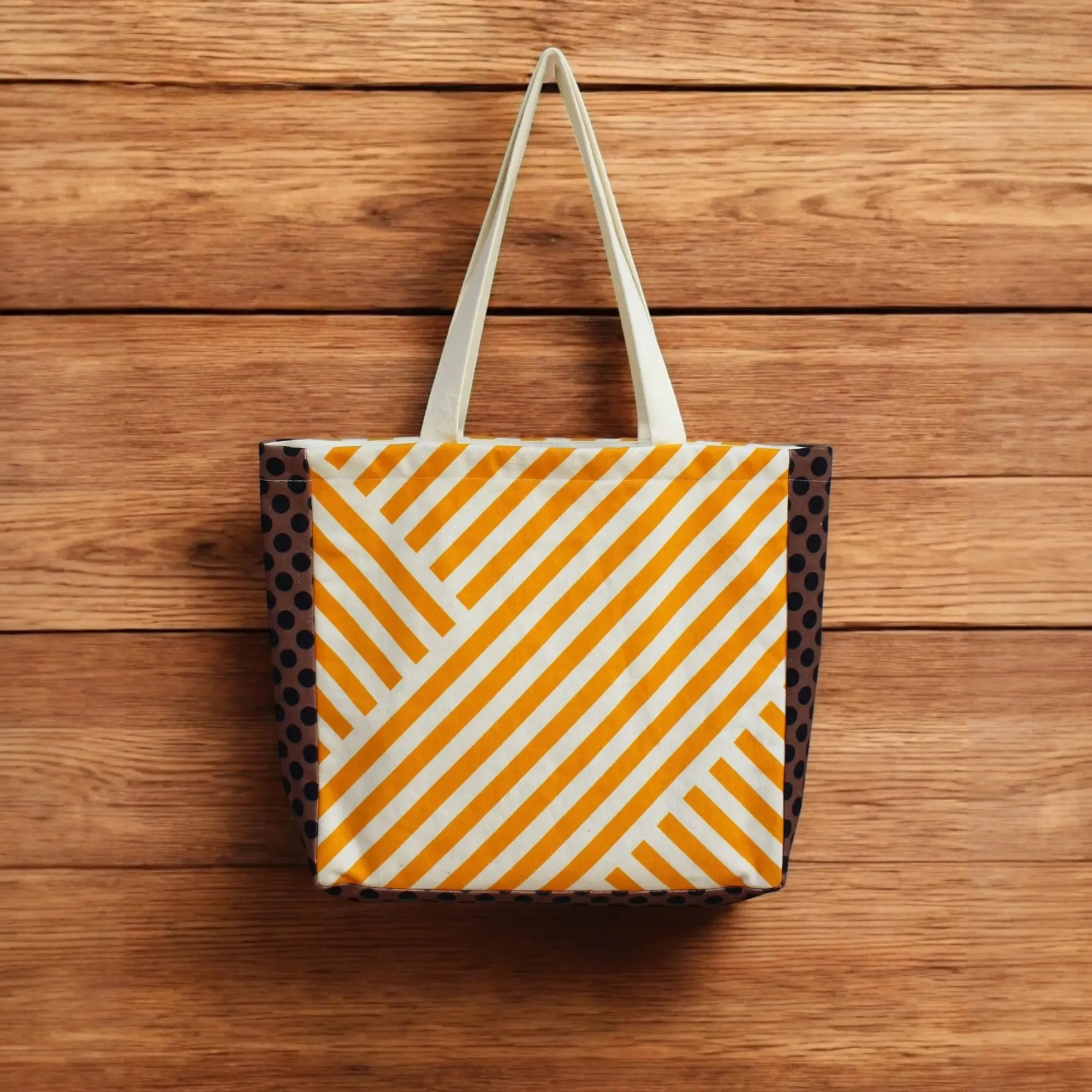 House of Omaya ( R )Alphabet Printed Customizable Embroidery Name Initial Canvas Tote bag 34x36 cm. Personalized tote bag Name Initial tote bag