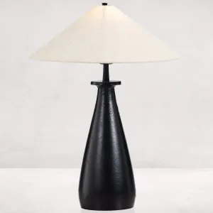 Innes Tapered Shade Table Lamp, Matte Black
