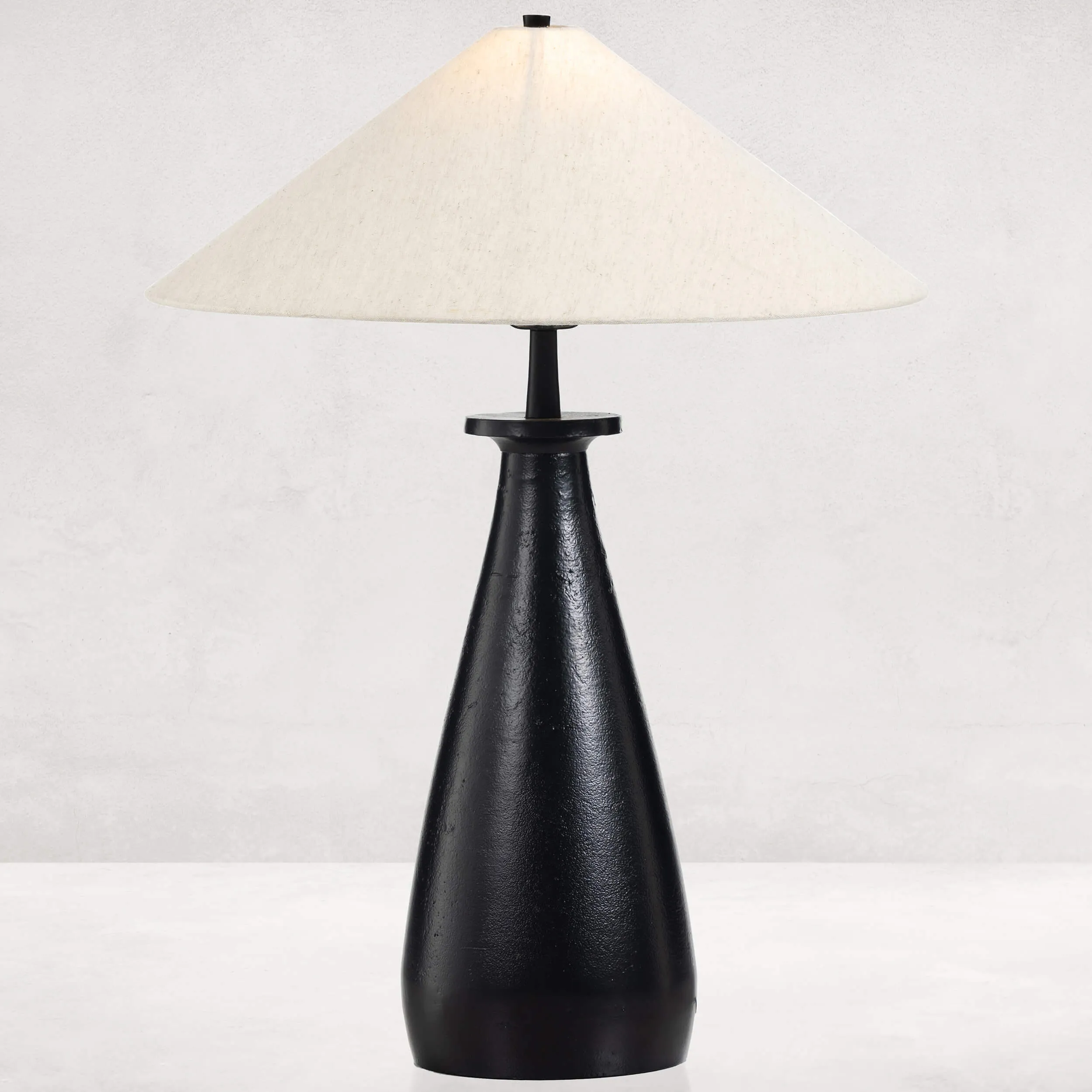 Innes Tapered Shade Table Lamp, Matte Black