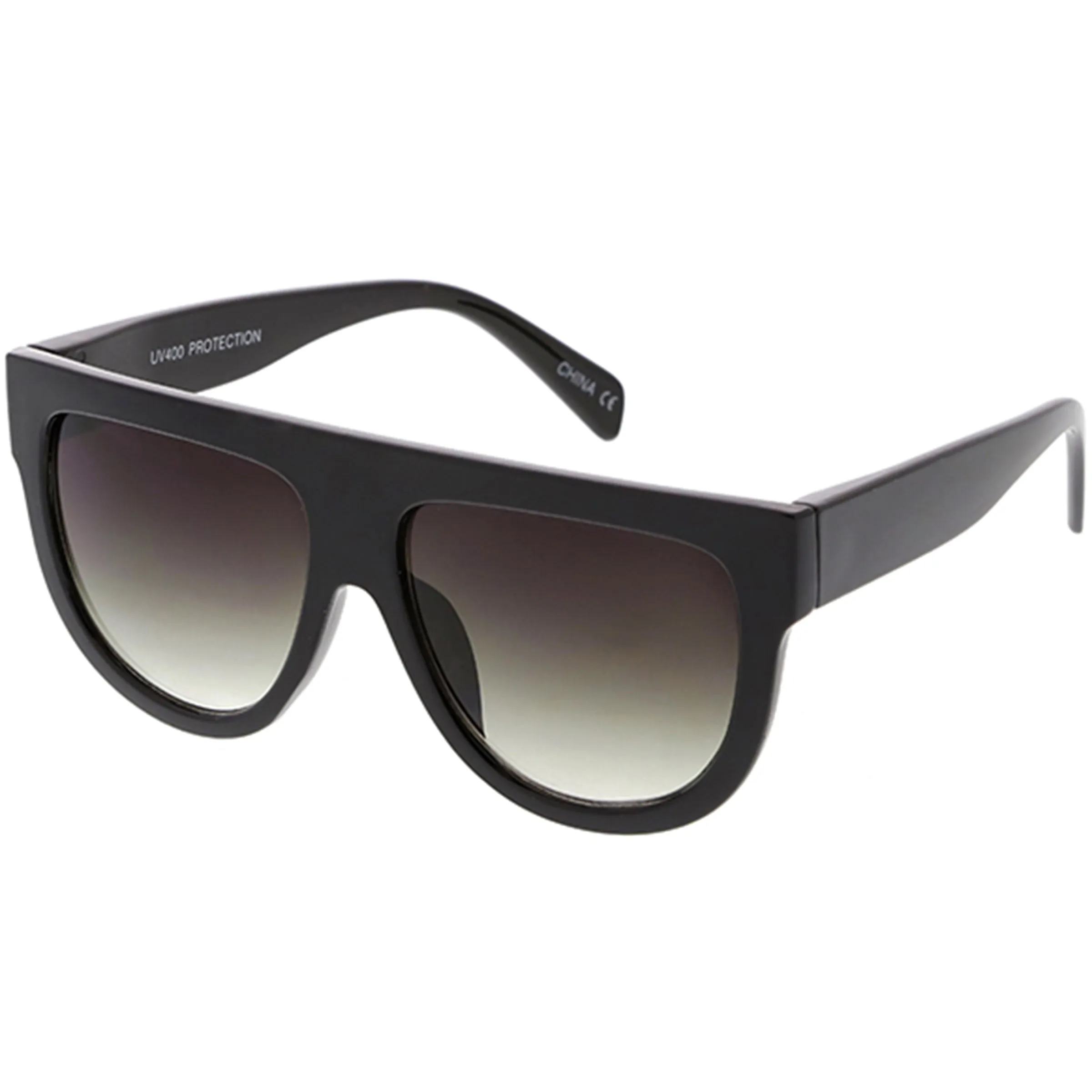Kids Oversize Flat Top Glamorous Round Sunglasses D147