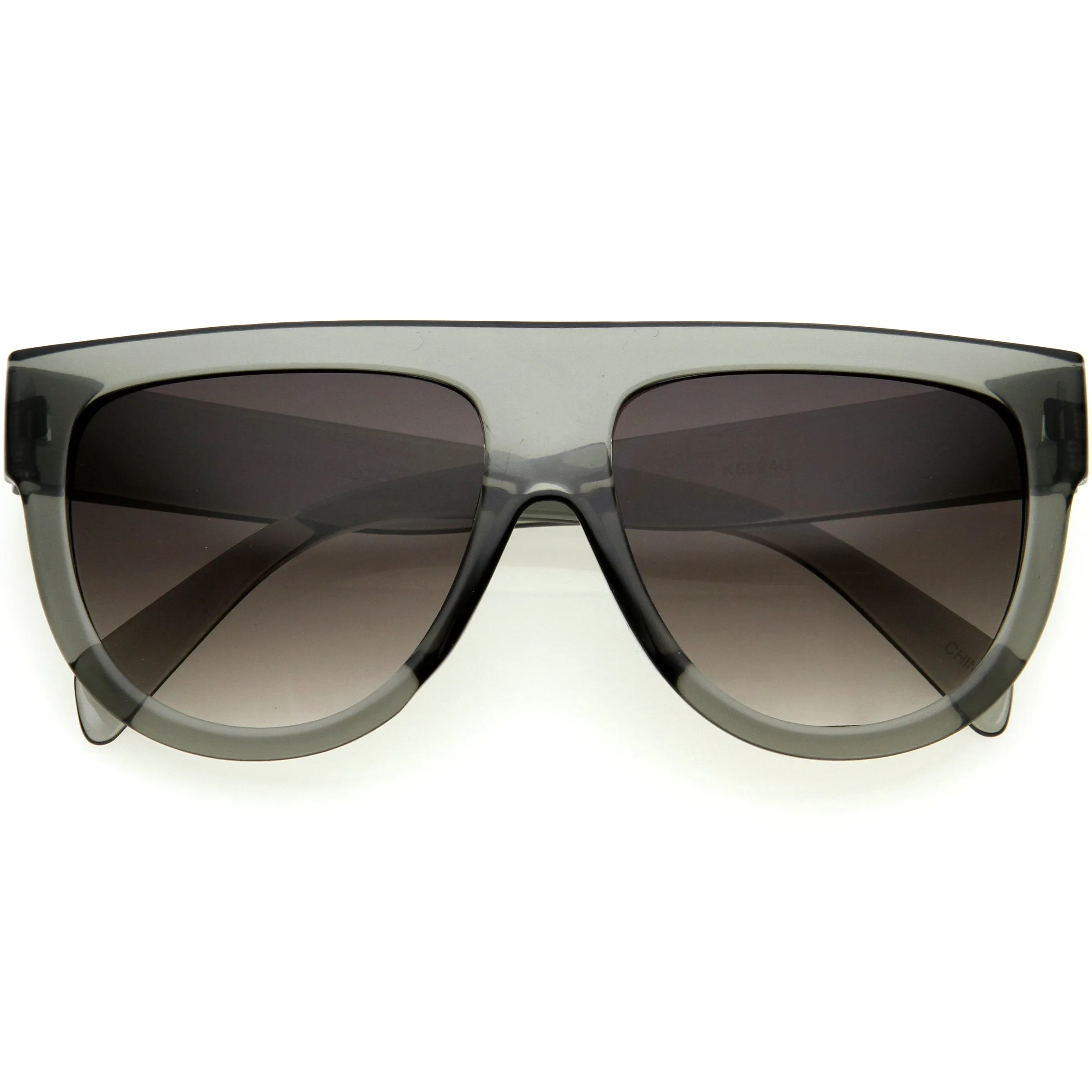 Kids Oversize Flat Top Glamorous Round Sunglasses D147