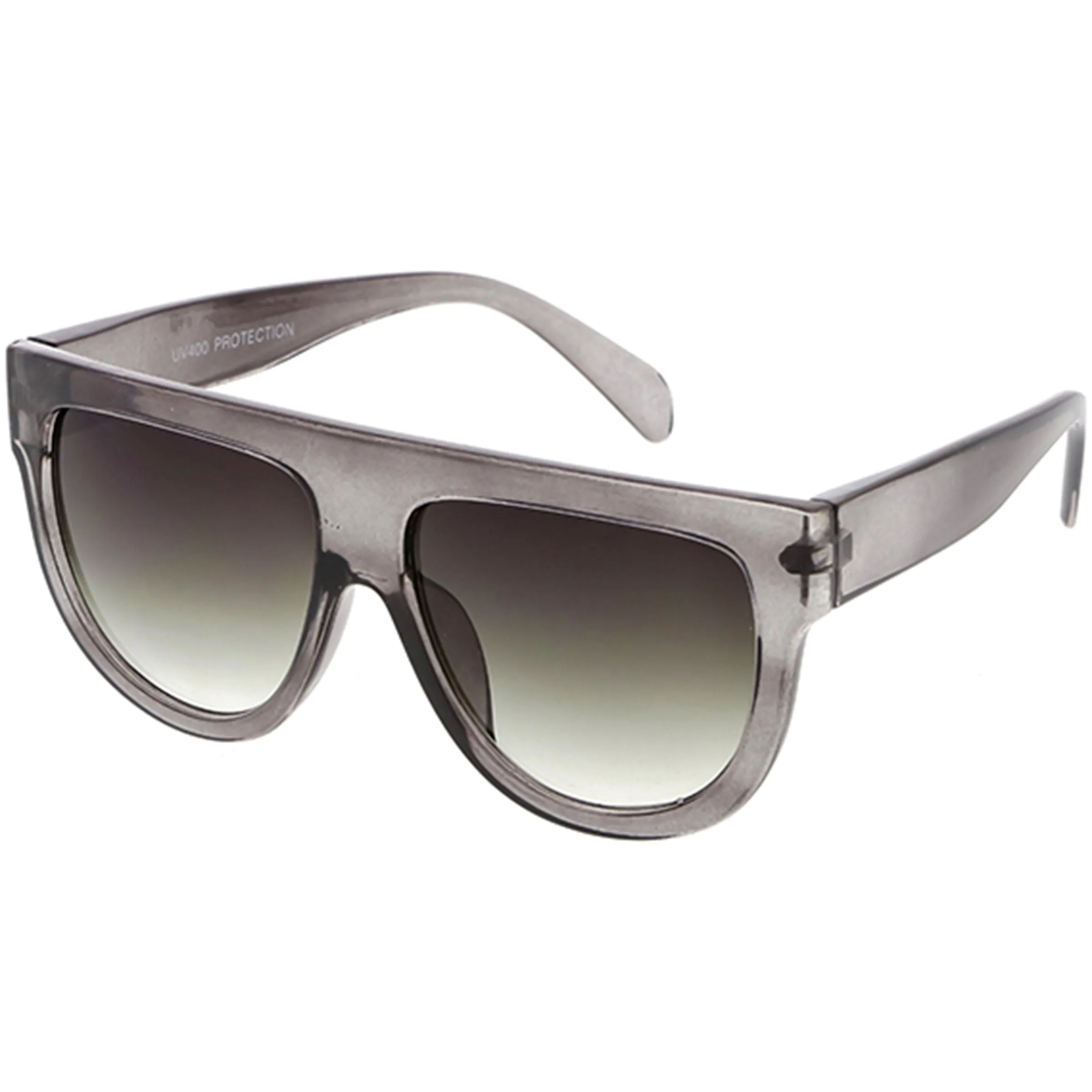 Kids Oversize Flat Top Glamorous Round Sunglasses D147