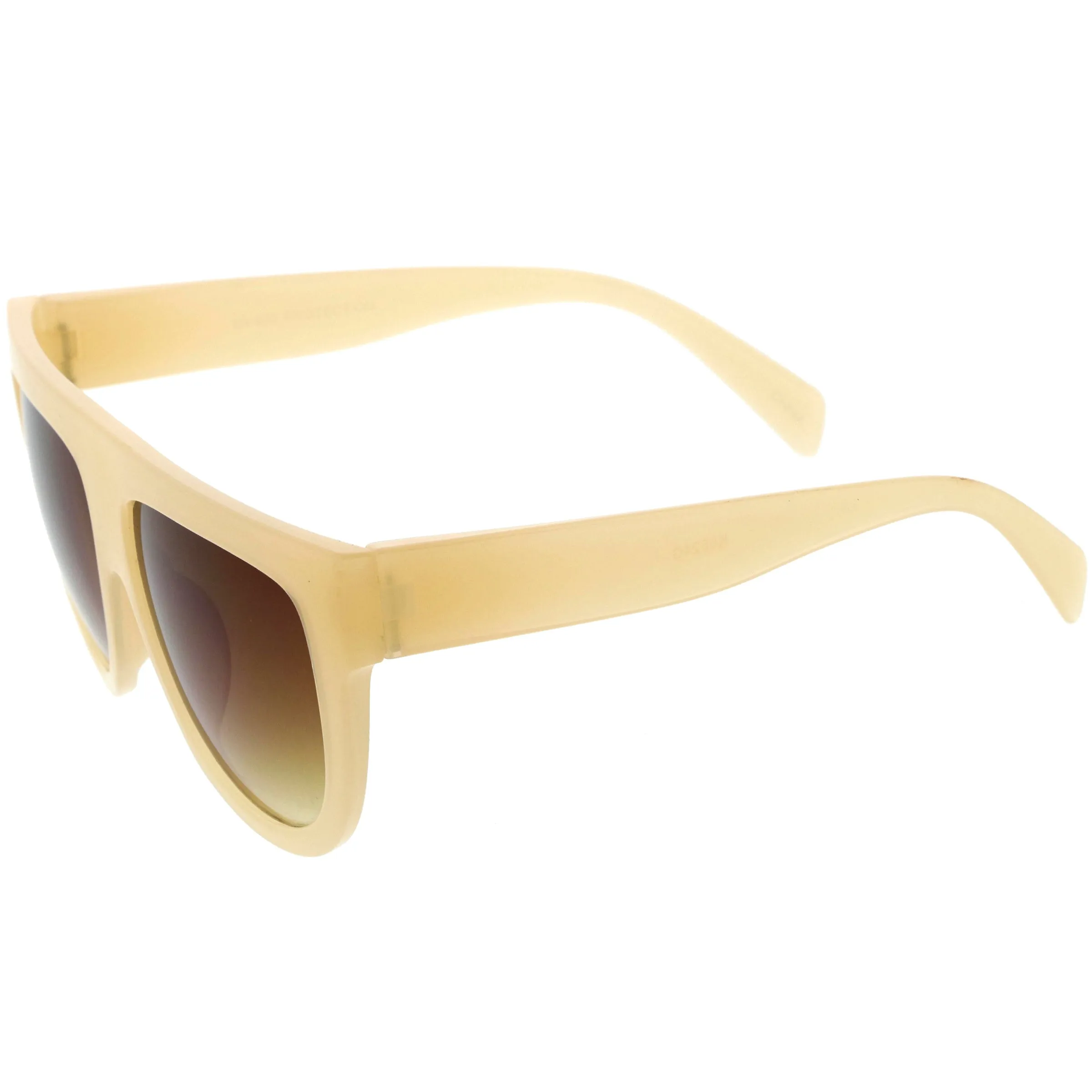 Kids Oversize Flat Top Glamorous Round Sunglasses D147