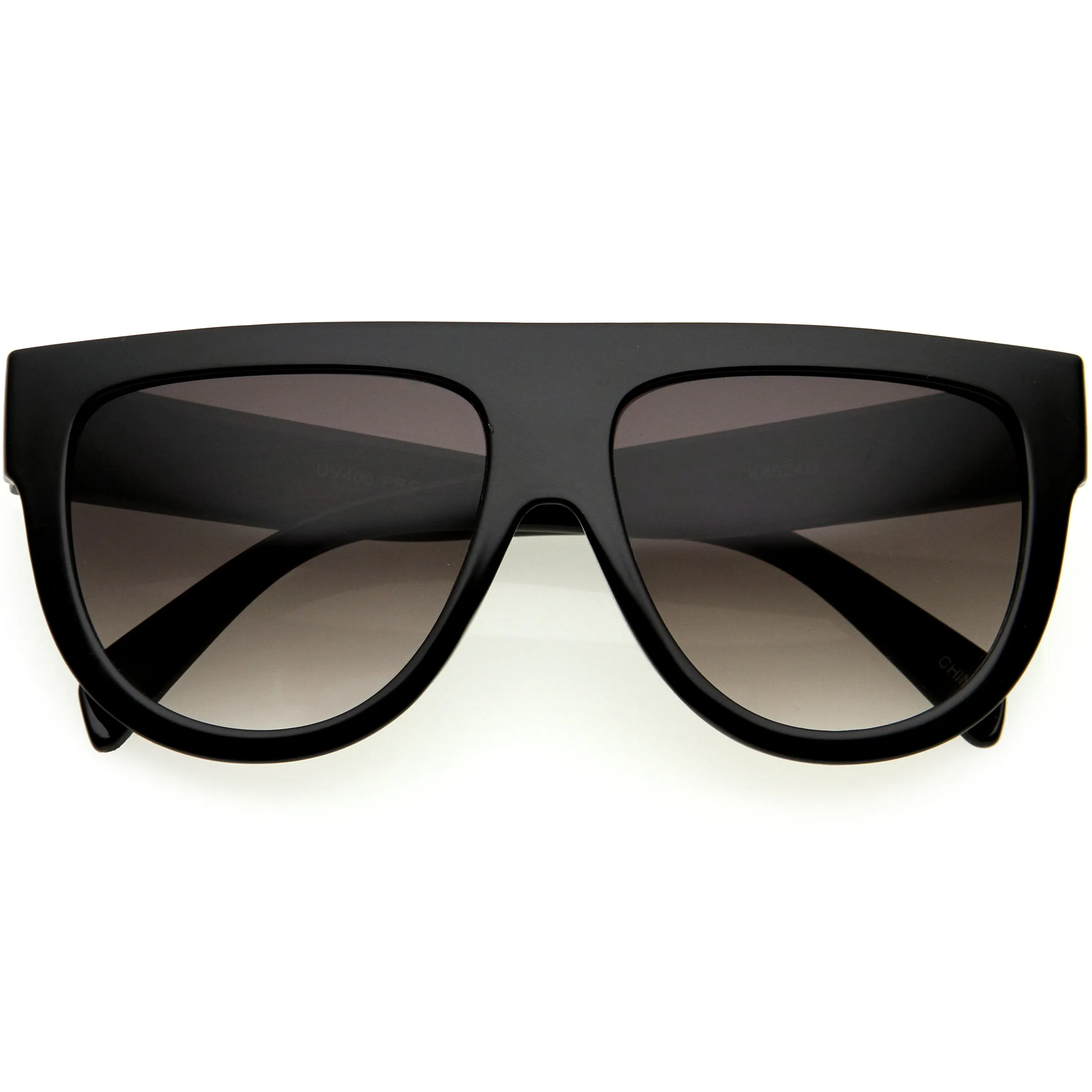 Kids Oversize Flat Top Glamorous Round Sunglasses D147