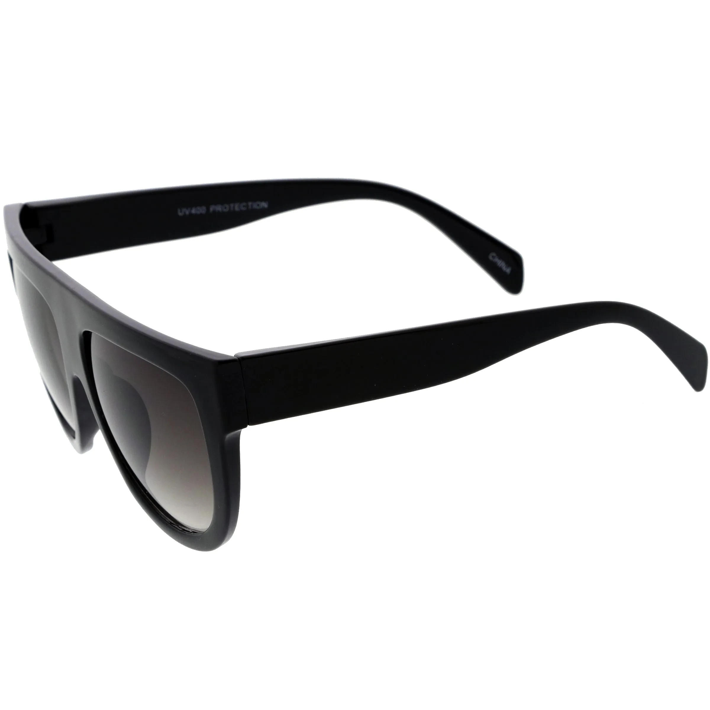 Kids Oversize Flat Top Glamorous Round Sunglasses D147