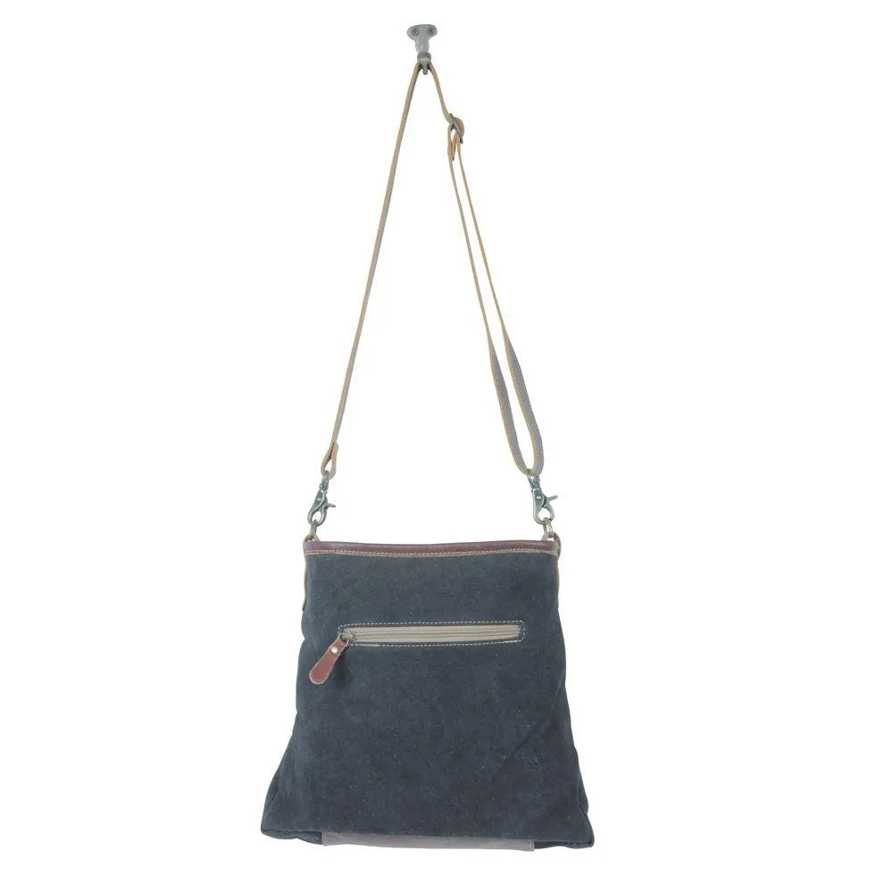 Kingly Embossed Leather Shoulder Bag
