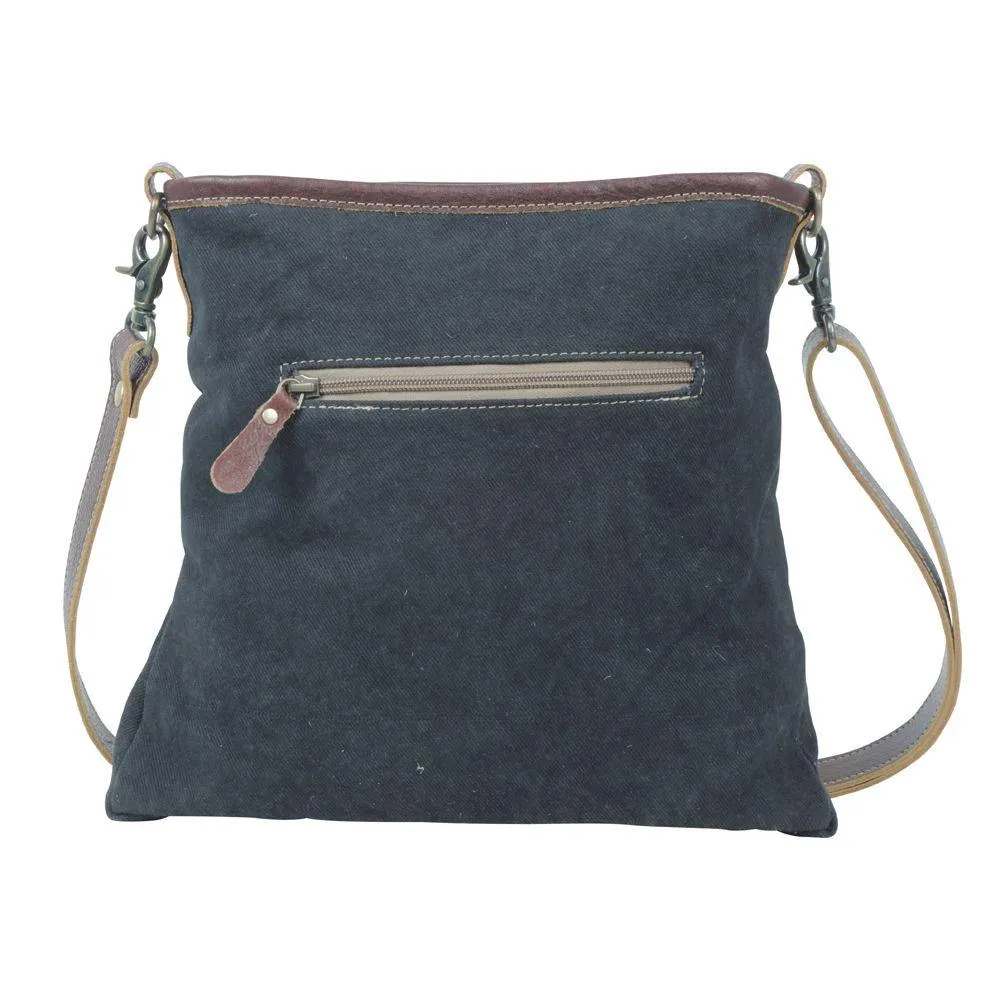 Kingly Embossed Leather Shoulder Bag