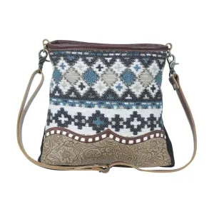 Kingly Embossed Leather Shoulder Bag