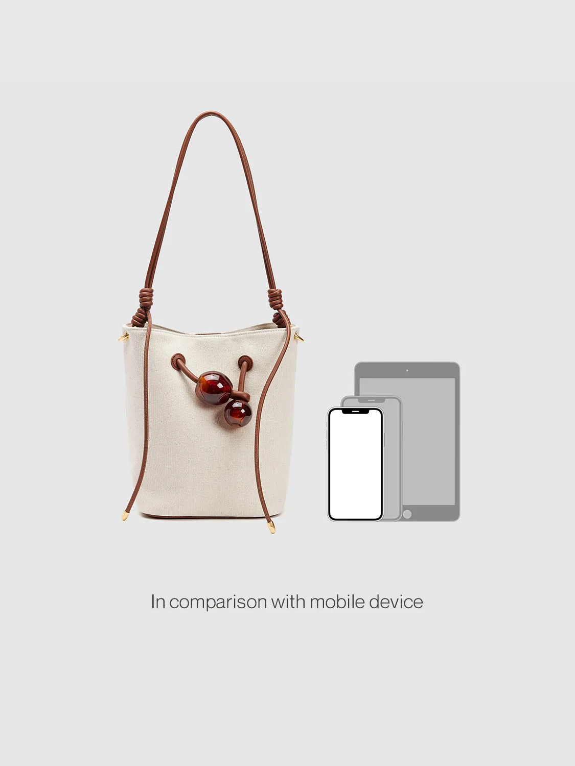 Knot Décor Bucket Bag