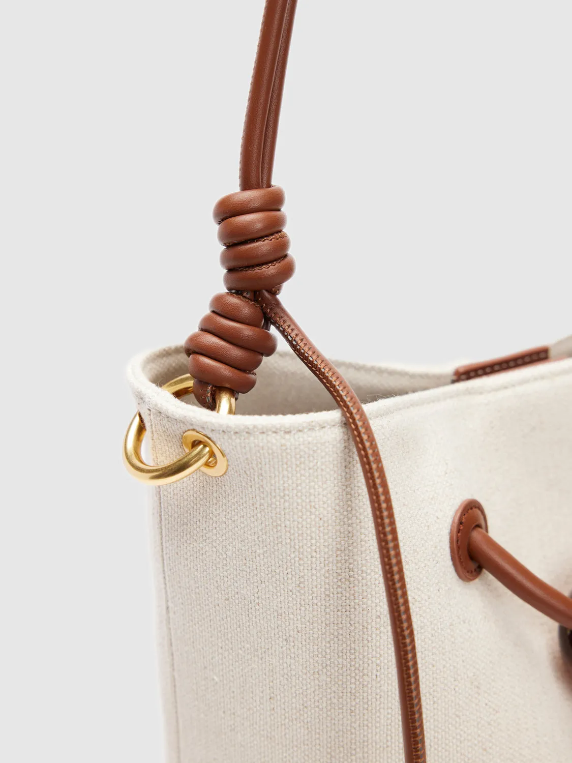 Knot Décor Bucket Bag