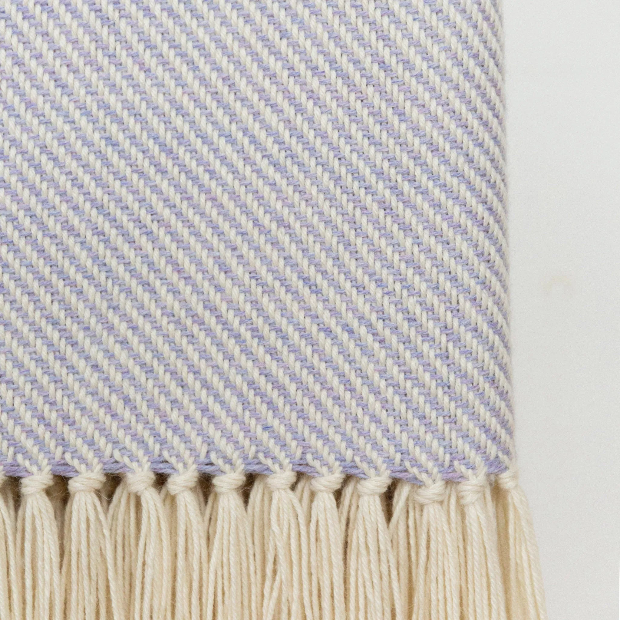 Lavender Alpaca Handwoven Throw