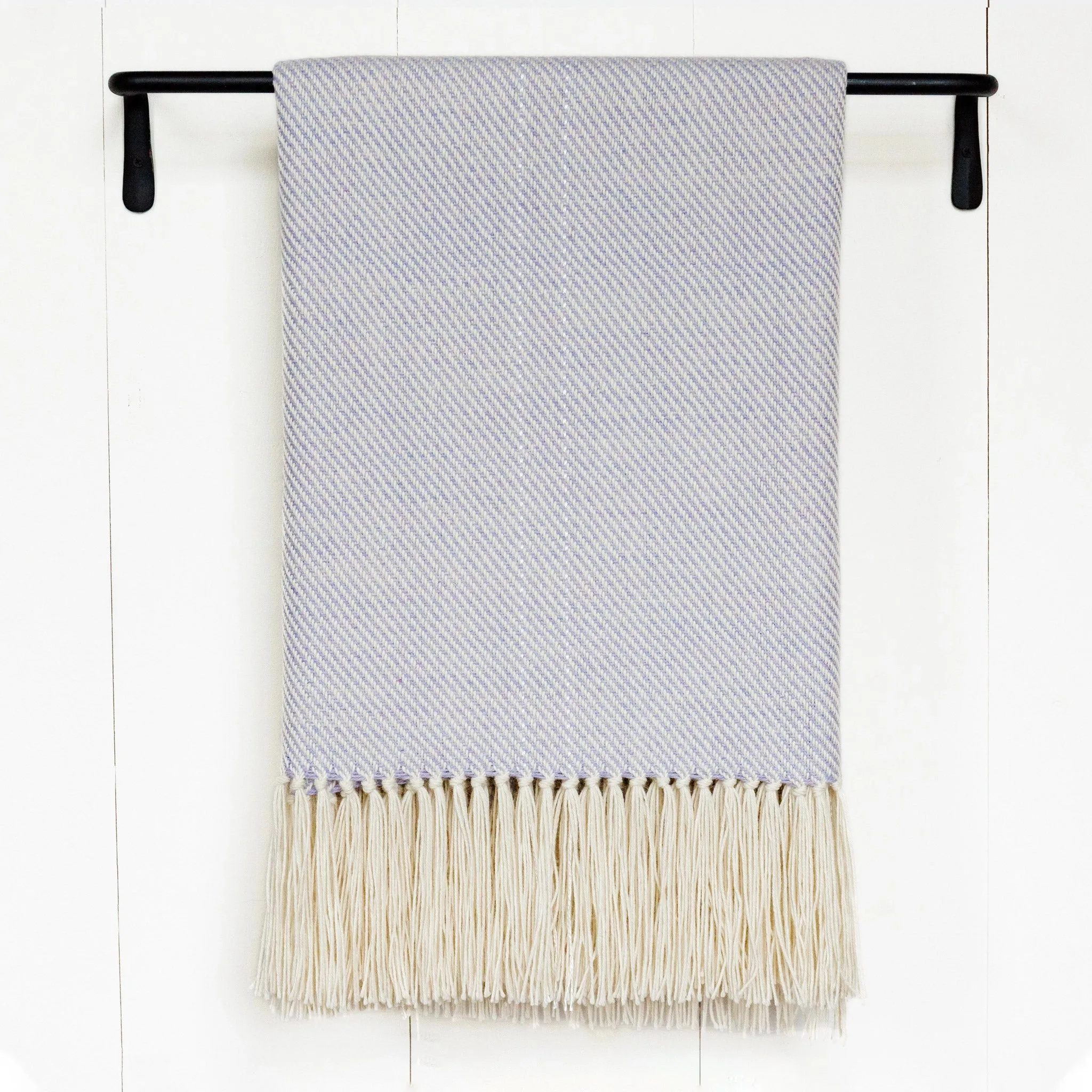 Lavender Alpaca Handwoven Throw