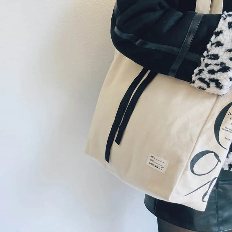 Literary Shoulder Bag Women's Large Capacity Tote Bag