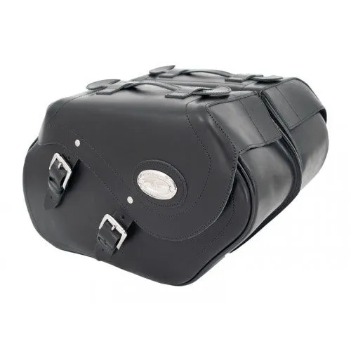 Longride Leather Saddlebags Black - 34 Liters