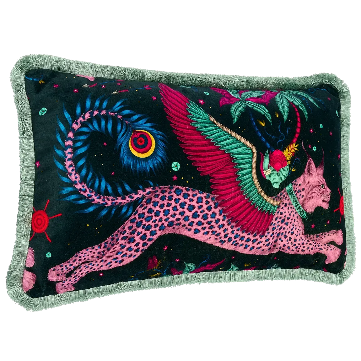Lynx Luxury Velvet Bolster Cushion